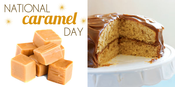 national caramel day cake recipe